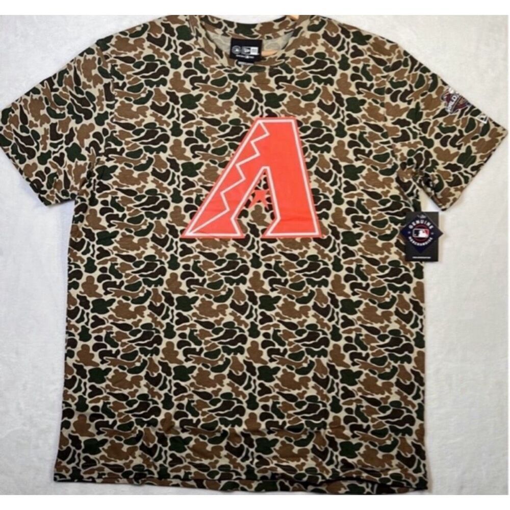 New Era MLB Arizona Diamondbacks Camo Baseball cotton T-Shirt Men X-Large NWT